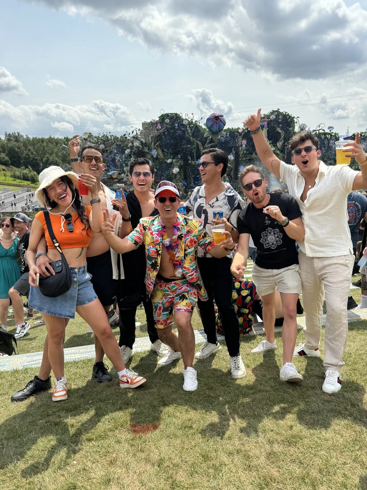 The LTrip group at Tomorrowland, summer 2024